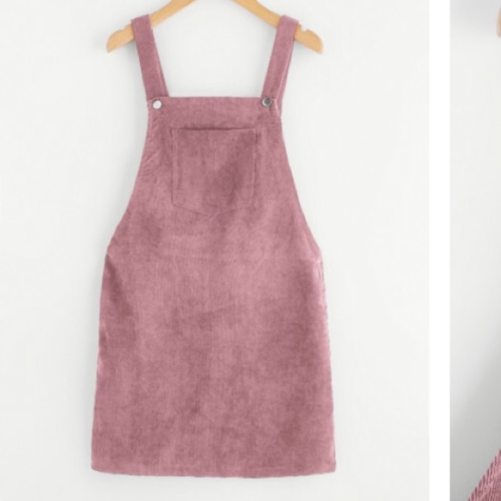 Light Pink Overall Dress